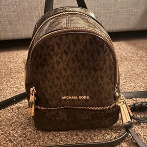 Michael Kors Brown Mini Backpack - very good condition